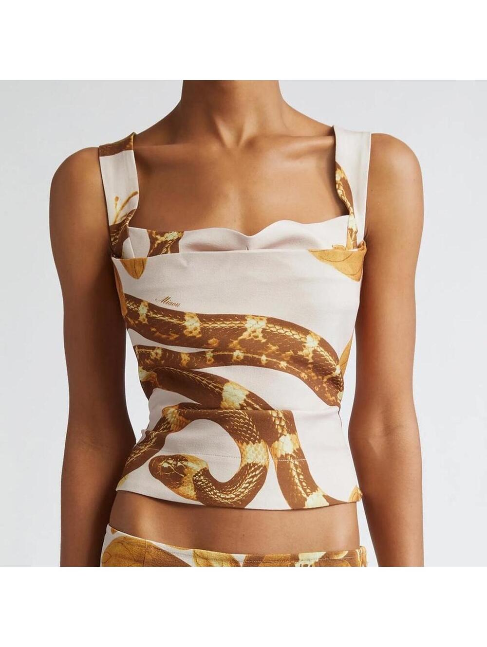Miaou Imogene Corset Eden Print Sz. L NWT $245